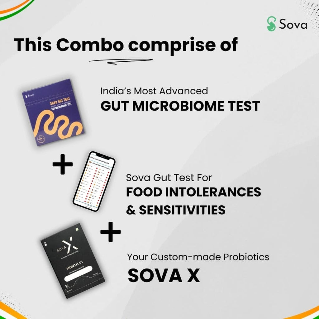 Sova X | Complete Gut Combo | Personalized Gut Balance in 90 days
