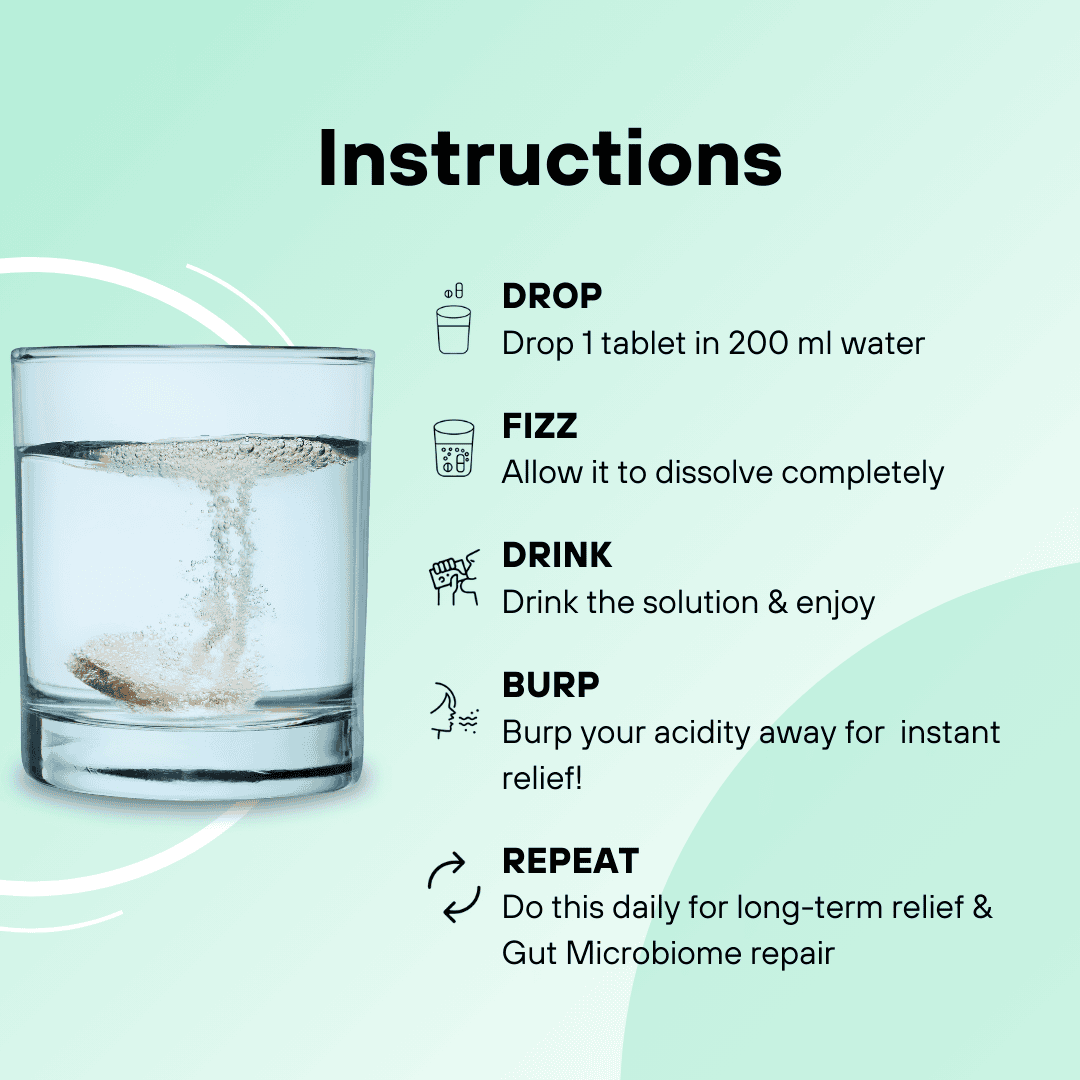 Travel Pack x 2 | Probiotics Effervescent Tabs for Acidity Relief