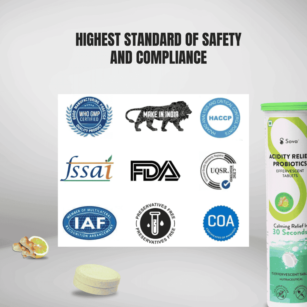 Acidity Relief Probiotics Effervescent Tablet | 30 Seconds Acidity Relief